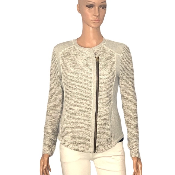 Lucky Brand Jackets & Blazers - Lucky Raw Edge Metallic Boucle Jacket